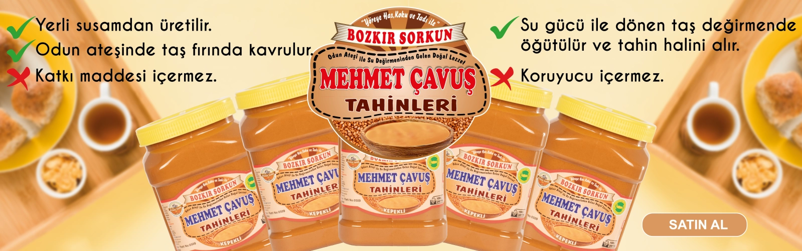 Bozkır Tahini Nedir? | Mehmet Çavuş Bozkır Tahini - Doğal & Taş Değirmen Tahini