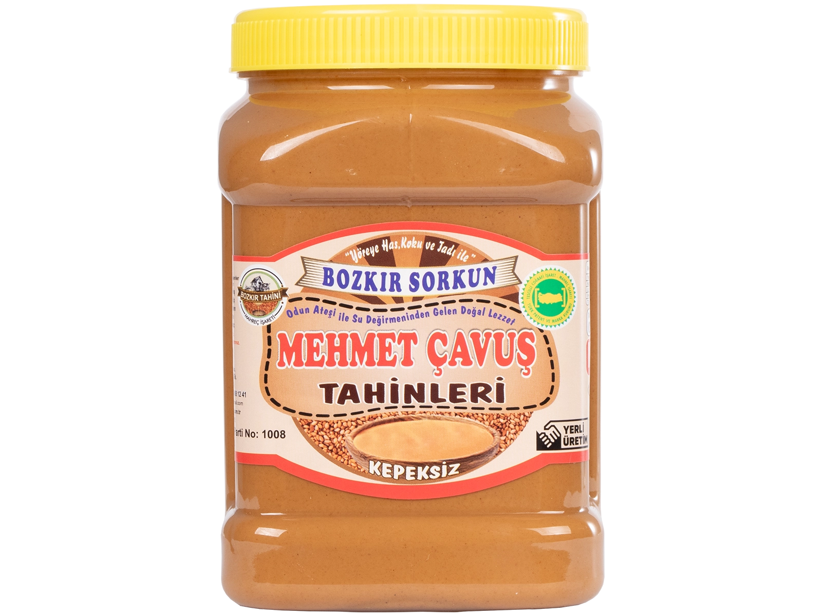 Mehmet Çavuş Kepeksiz Bozkır Tahini Plastik Kutu Net 935 Gr