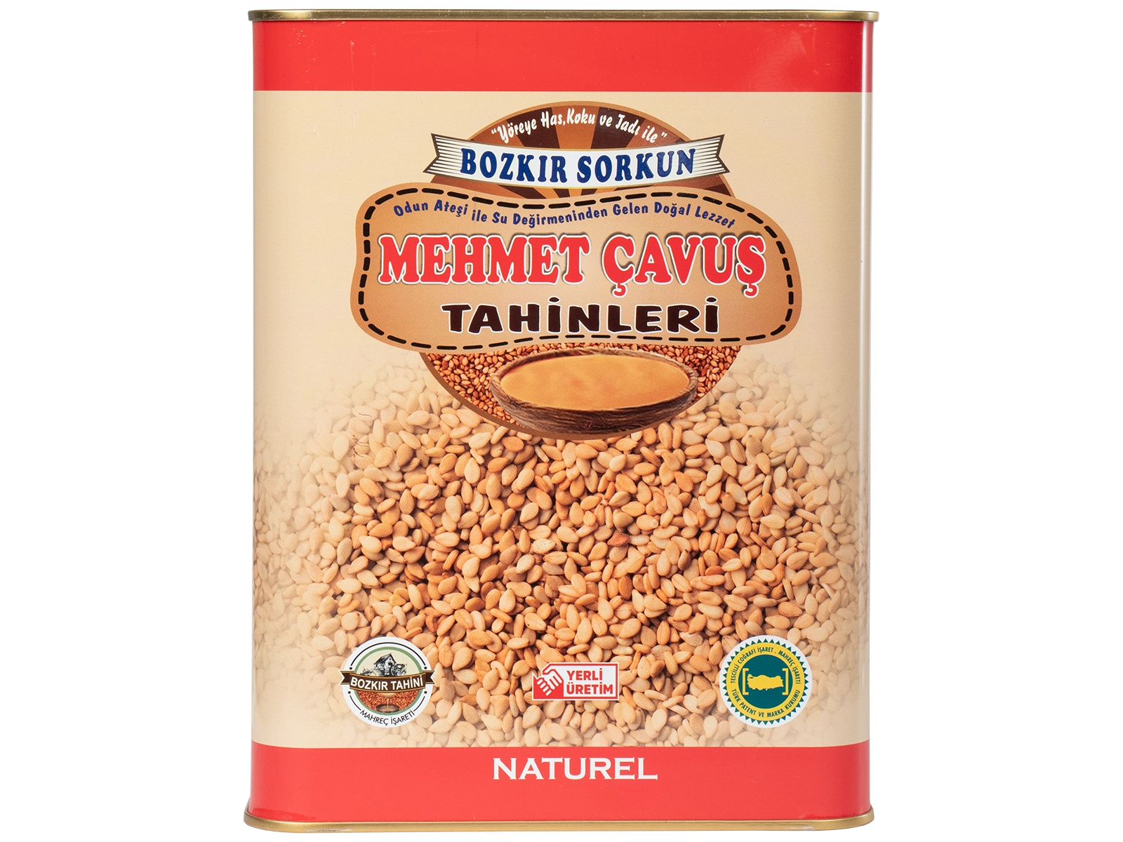 Mehmet Çavuş Kepekli Bozkır Tahini Teneke Kutu Net 4500 Gr