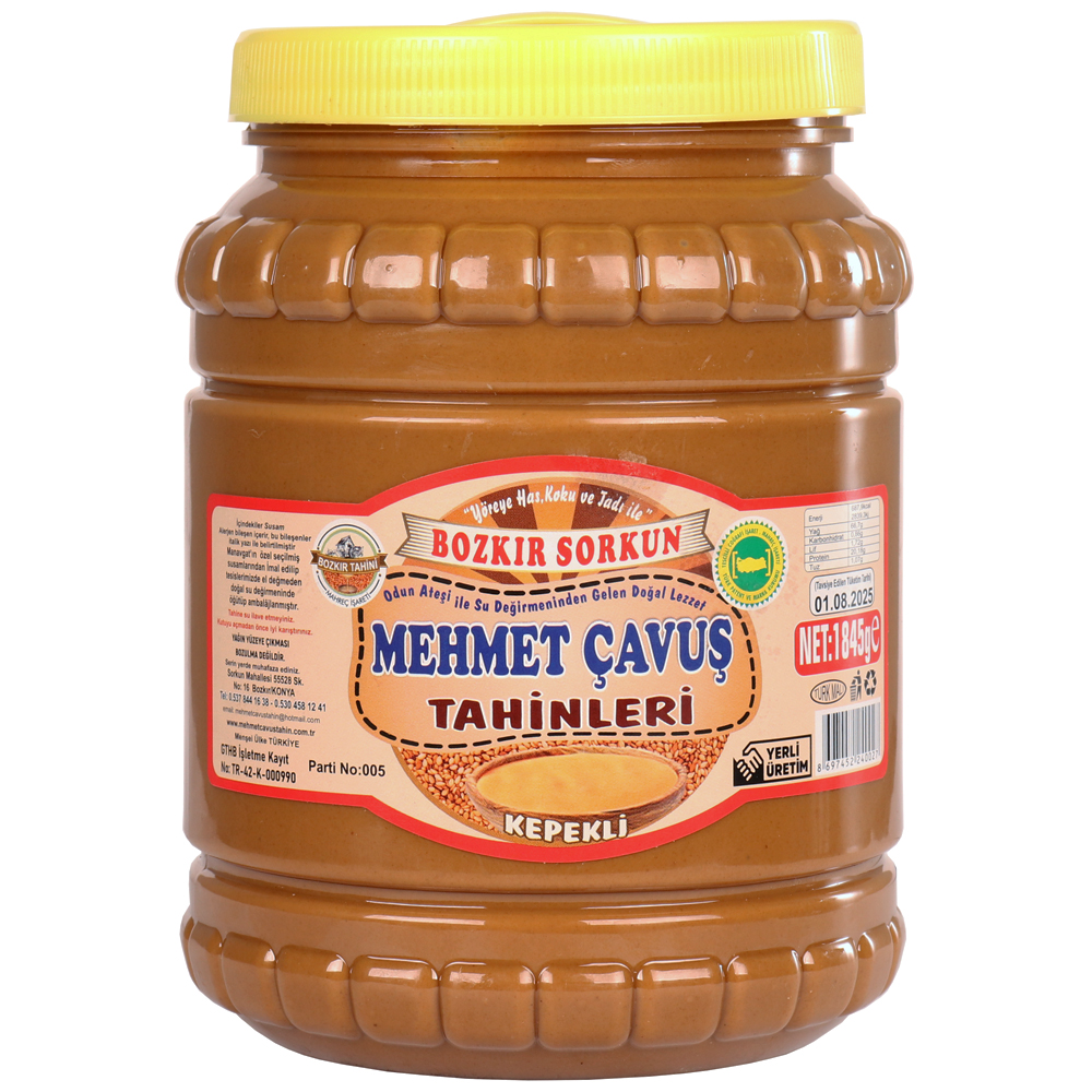 Mehmet%20Çavuş%20Kepekli%20Bozkır%20Tahini%20Plastik%20Kutu%20Net%201845%20Gr