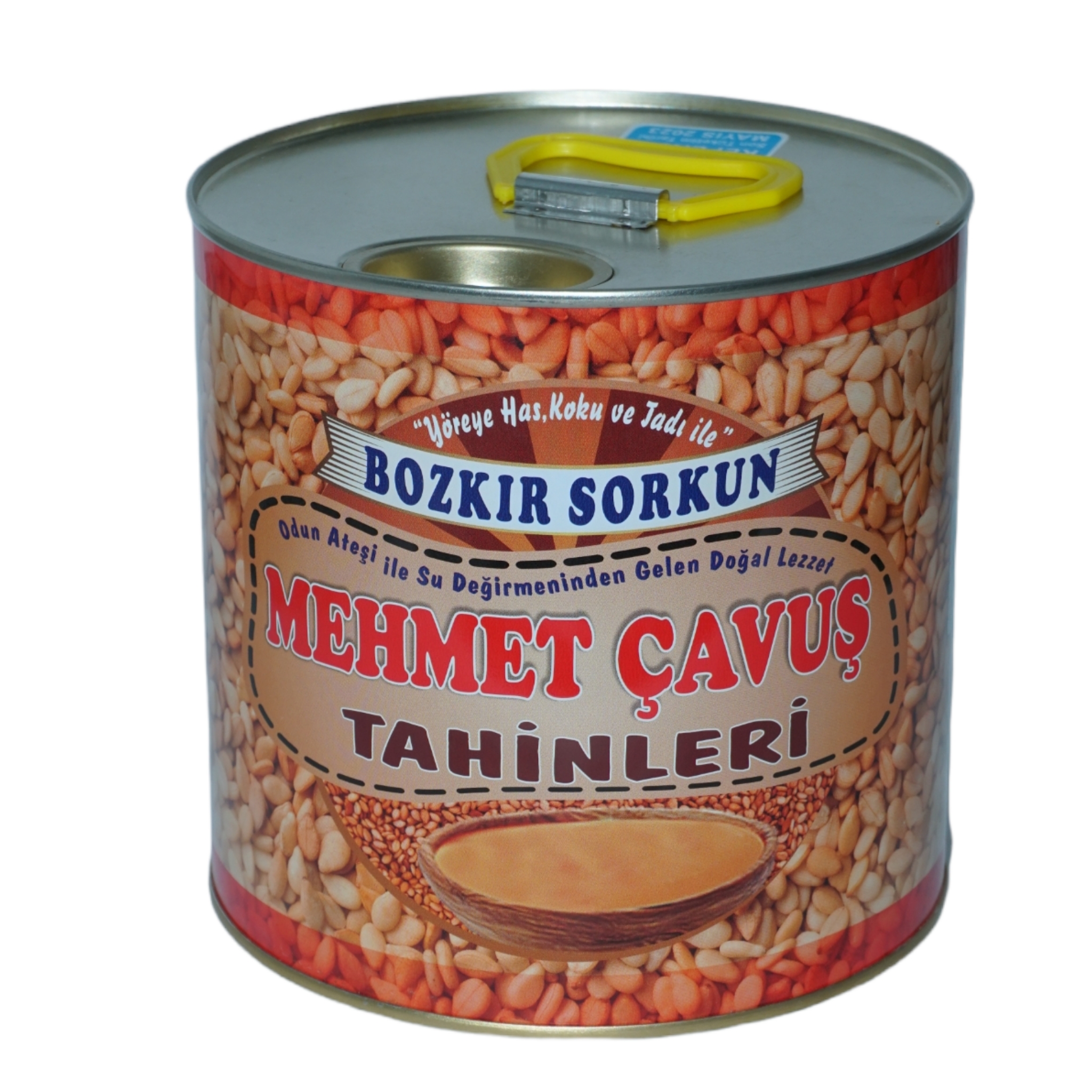 Mehmet Çavuş Kepekli Bozkır Tahini Teneke Kutu Net 1800 Gr