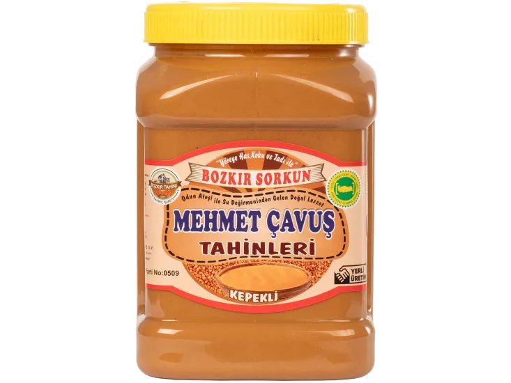 Mehmet Çavuş Kepekli Bozkır Tahini Plastik Kutu Net 935 Gr