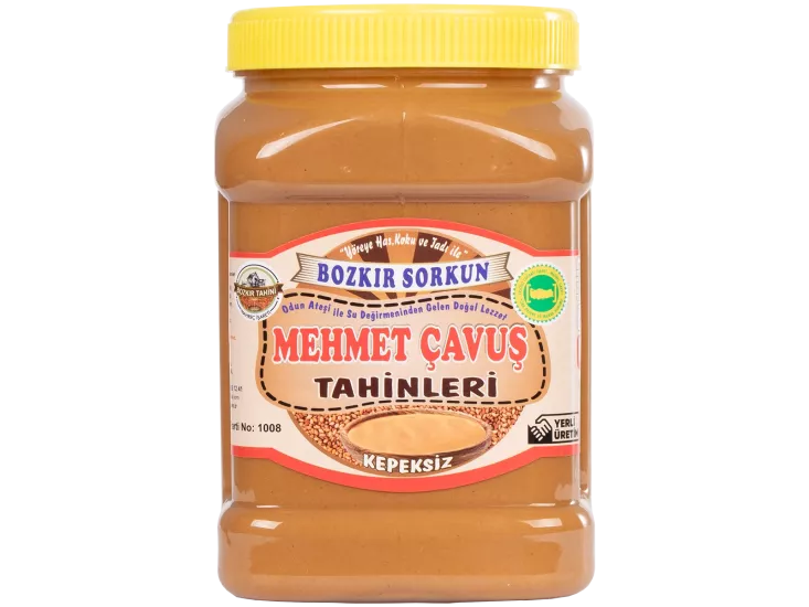 Mehmet Çavuş Kepeksiz Bozkır Tahini Plastik Kutu Net 935 Gr