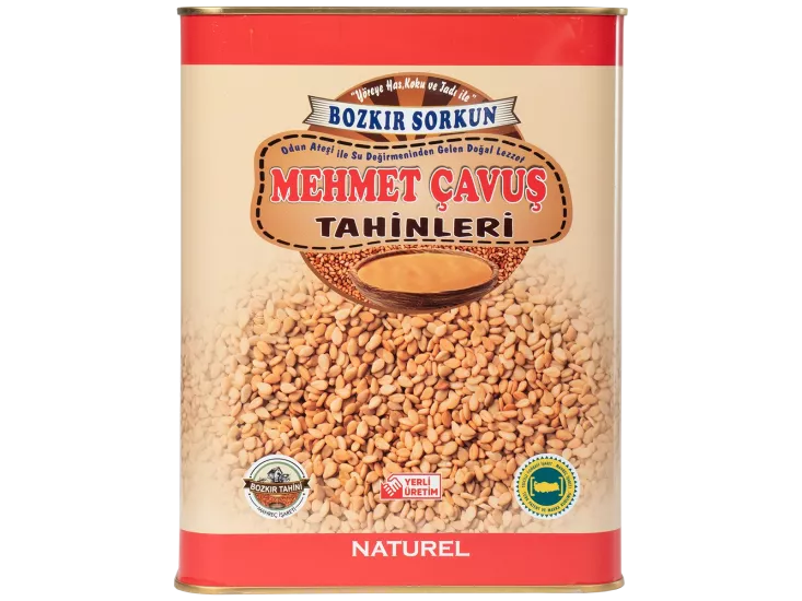 Mehmet Çavuş Kepekli Bozkır Tahini Teneke Kutu Net 4500 Gr