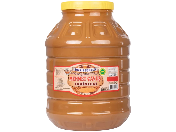 Mehmet Çavuş Kepeksiz Bozkır Tahini Plastik Kutu Net 4930 Gr
