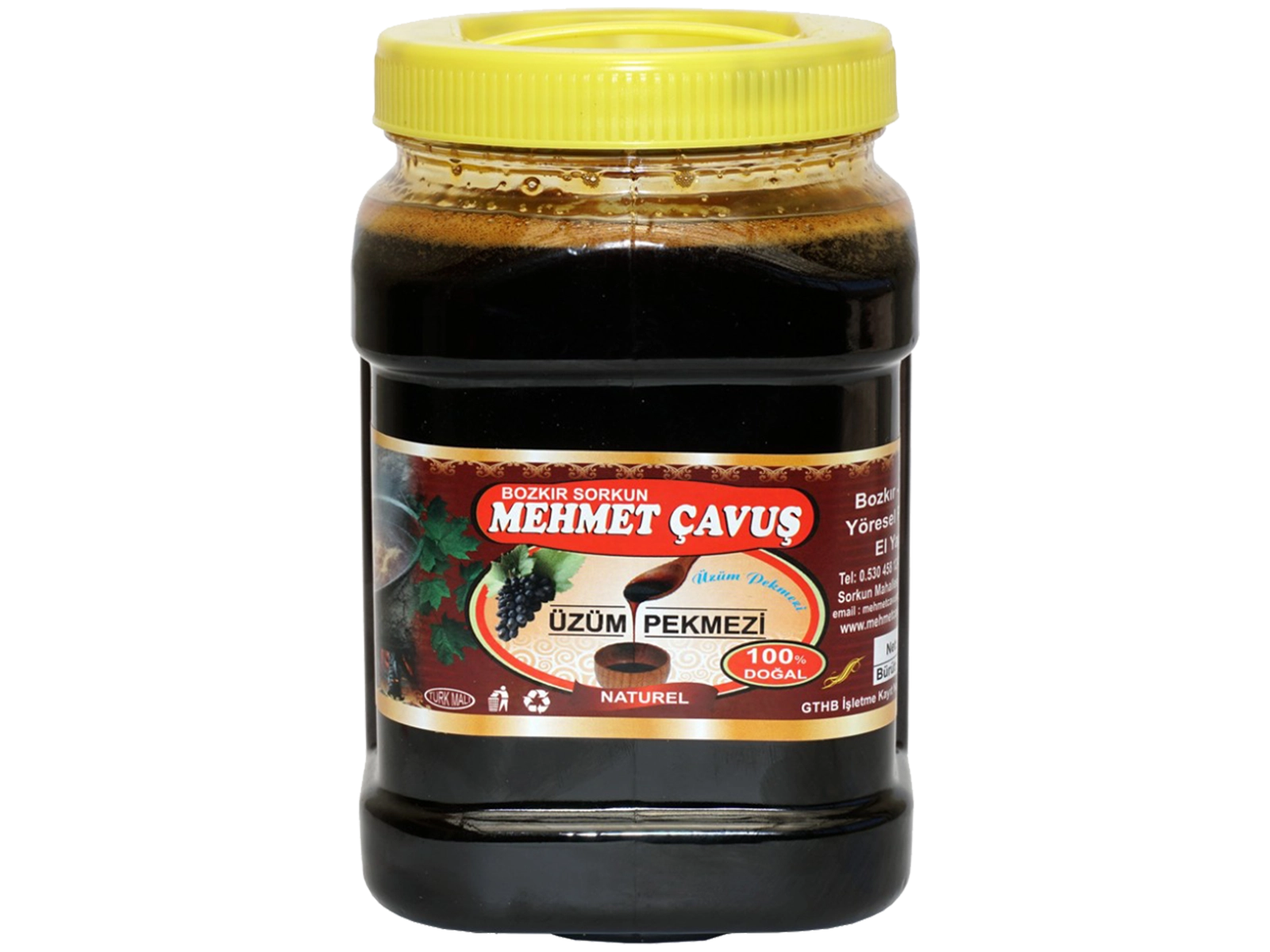 Mehmet Çavuş Üzüm Pekmezi Plastik Kutu Net 935 Gr