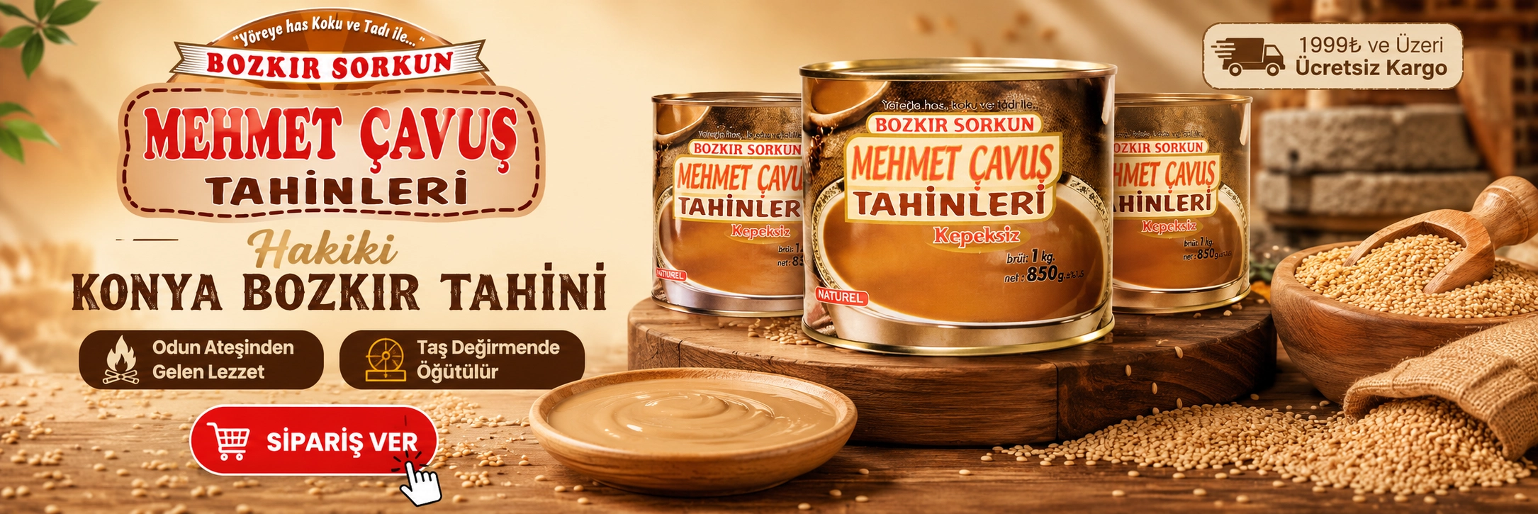 Hakiki Konya Bozkır Tahini Siparişi
